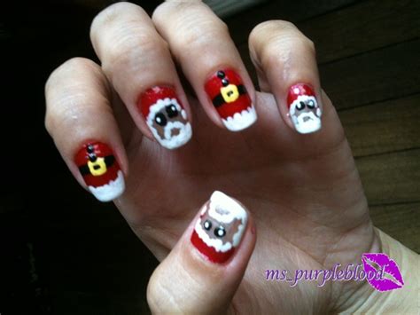 Santa Claus Nail Art Designs