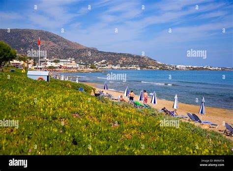 STALIS BEACH IN CRETE GREECE Stock Photo - Alamy