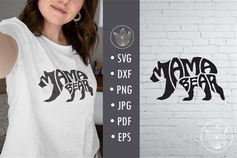 Mama Bear Svg Cut File, Lettering Design Graphic by DigitalDesignsLaura ...