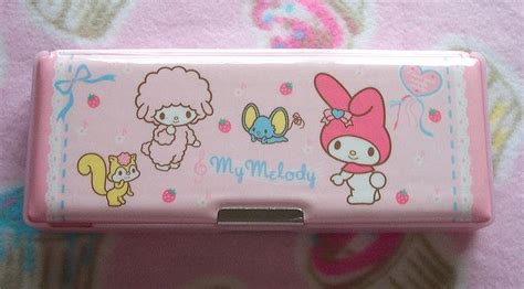 My Melody Pencil Case! Annie used to send me this stuff from Thailand. | Infancia, Estuche, Pochacco