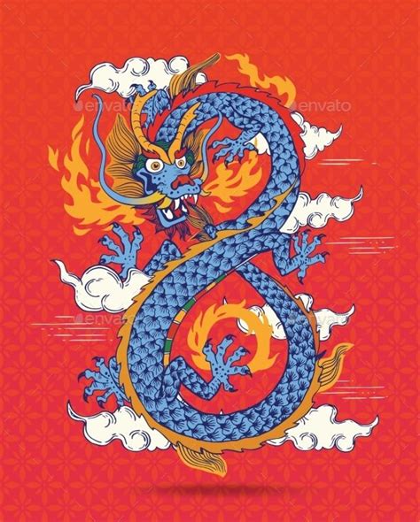 Colorful Traditional Chinese Dragon | Chinese dragon art, Chinese dragon drawing, Chinese dragon