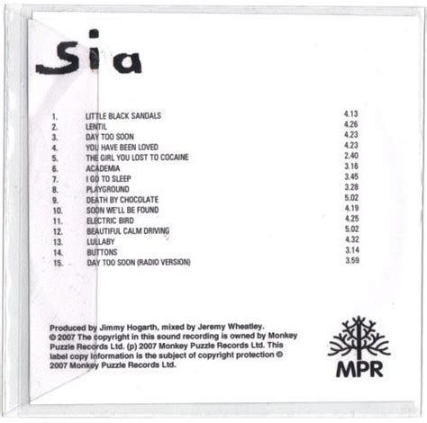 Sia – Some People Have Real Problems Instrumentals (2007, CDr) - Discogs