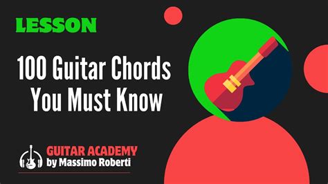 100 Guitar Chords You Must Know – Guitar Lessons & Free Materials ...