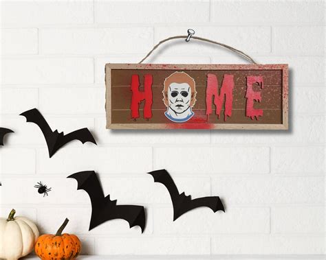 Horror Home Signs 3 Characters 2D Hand Painted Wood - Etsy