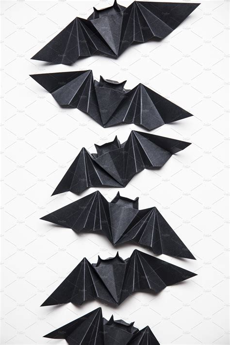 Halloween origami paper bats | High-Quality Holiday Stock Photos ...