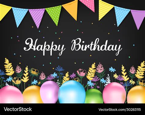 Happy birthday banner Royalty Free Vector Image