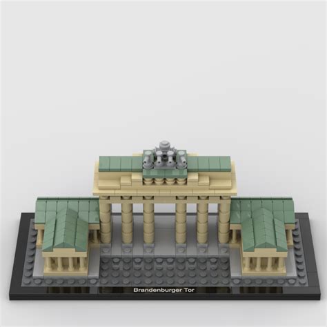 3D file Lego Style Brick Brandenburg Gate・3D printable model to ...