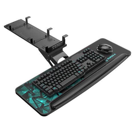 EUREKA ERGONOMIC Height Adjustable Mouse & Keyboard Tray Under Desk, 28 ...