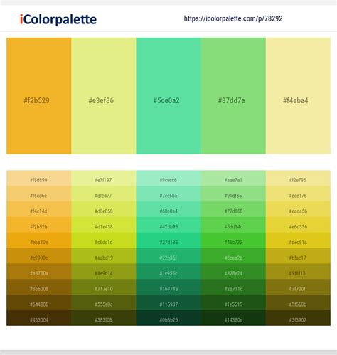 1 Latest Color Schemes with Saffron And Khaki Color tone combinations | 2023 | iColorpalette