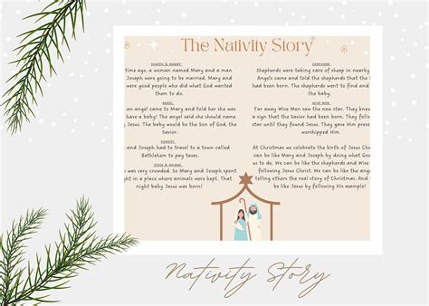 Christmas Nativity Story Printablei Download Print - Etsy