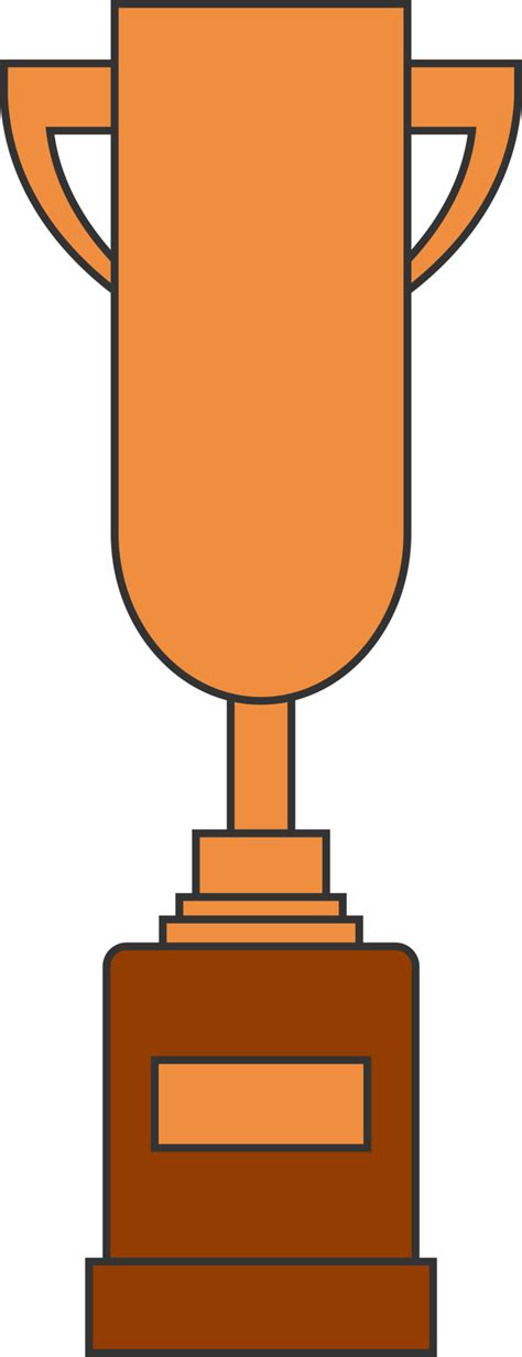 Free Award trophy goblet. Bronze cup in flat design. 21970146 PNG with ...