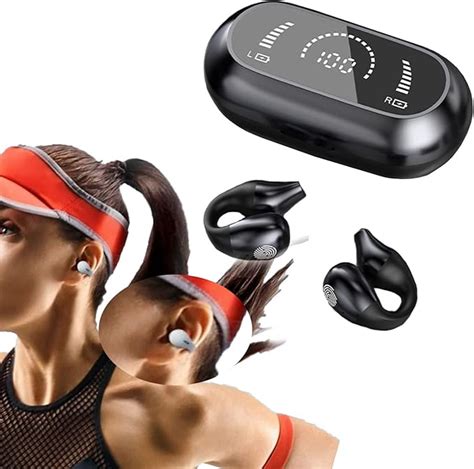 Amazon.com: seuloo Blueoxy Wireless Ear Clip Bone Conduction Headphones ...