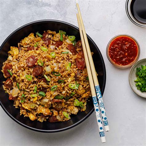 Chinese Sausage Fried Rice - Posh Journal