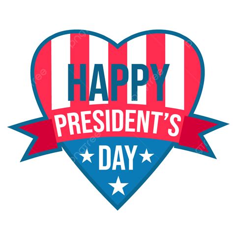 Happy Presidents Day Clipart Vector, Love Symbol Happy Presidents Day ...