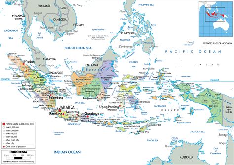 Indonesia States Map