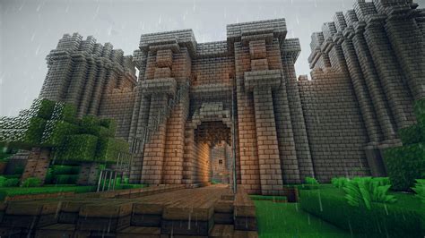 Minecraft working portcullis gates on PirateCraft