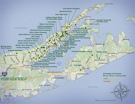 Wineries North Fork Long Island Map - Cities And Towns Map