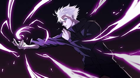 Satoru Gojo Hollow Purple de Jujutsu Kaisen Anime Fondo de pantalla 4k ...