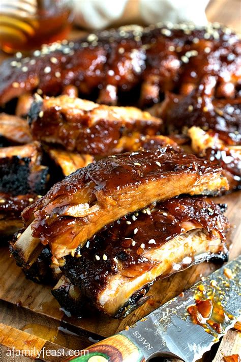 Slow Cooker Honey-Garlic Baby Back Ribs - A Family Feast