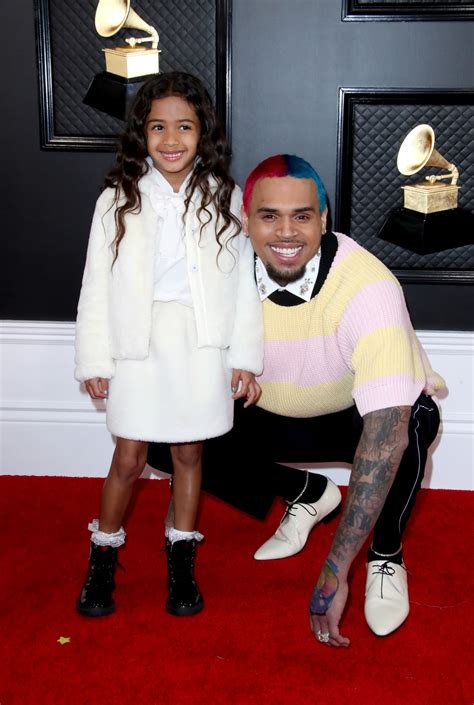 Chris Brown and Daughter Royalty at 2020 Grammys: See Cute Photos