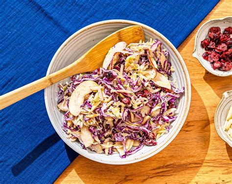Winter Coleslaw with Dried Cranberries Recipe | Home Pressure Cooking