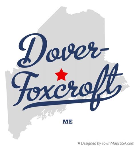 Map of Dover-Foxcroft, ME, Maine