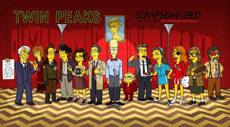 15 Twin Peaks Characters As If They Appeared On The Simpsons