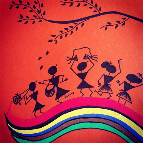 Warli Art | Tribal art drawings, Indian folk art, Madhubani art