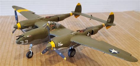 NYA Lockheed P-38 F/G Lightning -- Plastic Model Airplane Kit -- 1/48 Scale -- #61120 pictures ...