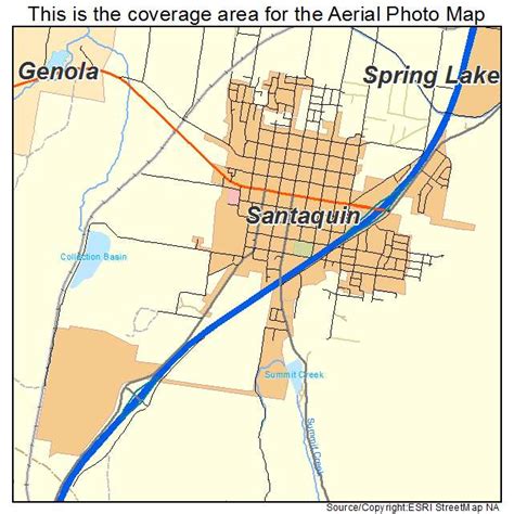 Aerial Photography Map of Santaquin, UT Utah