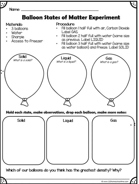 Solid, Liquid, and Gas for Kids with Hands-on Density Experiment