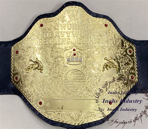 WWE Big Gold World Heavyweight Wrestling Championship Leather Belt