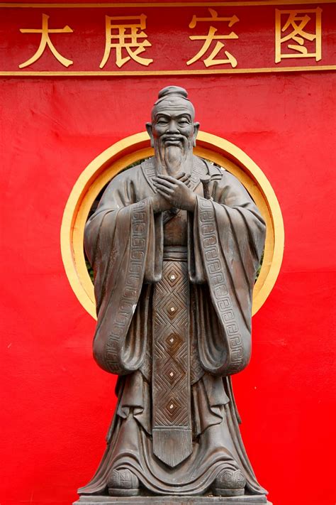 HD wallpaper: brown concrete human statue near red textile, Confucius, China | Wallpaper Flare