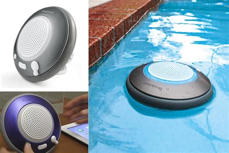Brookstone Waterproof Floating Bluetooth Speaker