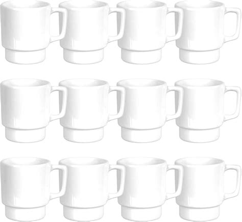 Amazon.co.uk: plain white mugs