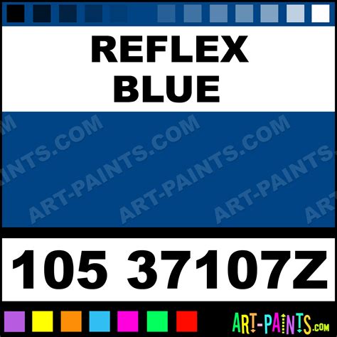 Reflex Blue 1 Shot Enamel Paints - 105 37107Z - Reflex Blue Paint ...