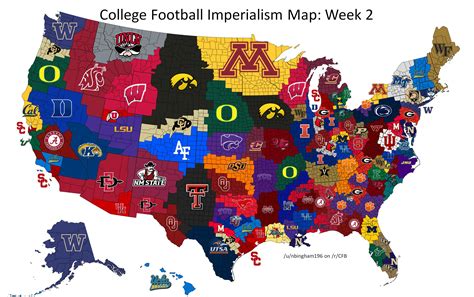 College Football Imperialism Map - Buckyville