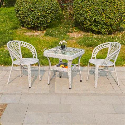 Black Glass Top Square Table Metal Legs Garden Furniture Custom Outdoor Rattan Cheap Dining ...