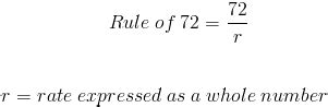 Rule of 72 - Formula (with Calculator)