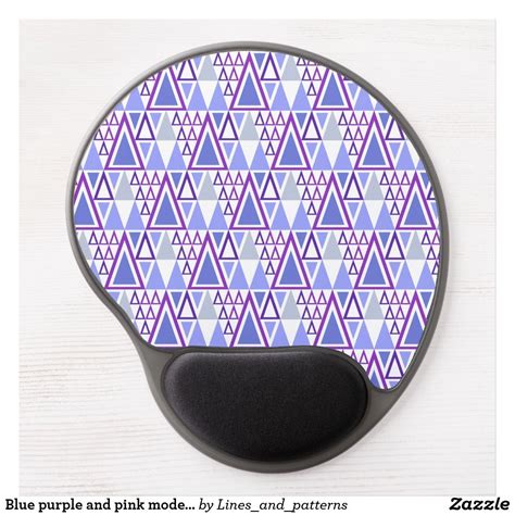 Blue purple and pink modern abstract pattern gel mouse pad | Zazzle.com ...