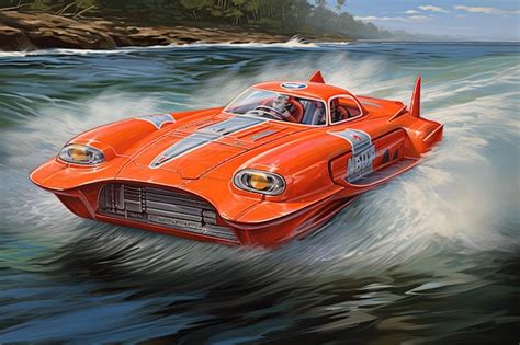 Premium AI Image | a car in the water