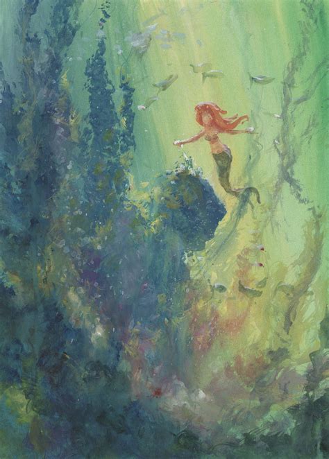 The Little Mermaid Concept Painting - ID:julymermaid0482 | Van Eaton Galleries