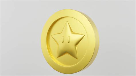 Star Coin From Super Mario Games - 3D Model by clickdamn