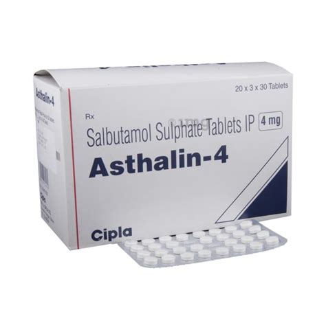 Salbutamol/Albuterol Tablets, 30 Tablet In 1 Strip, Prescription, Rs 6. ...