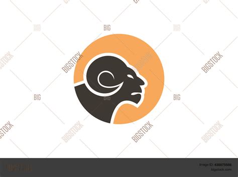 Ram Head Logo Design Vector & Photo (Free Trial) | Bigstock