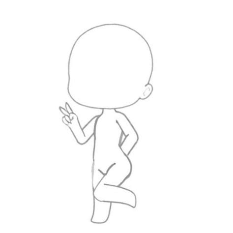 Gacha Template Pose ~ Gacha Dibujar Bonecas Zeichnet Gachalife Desenhando Cuerpos Chanღ Ferte ...