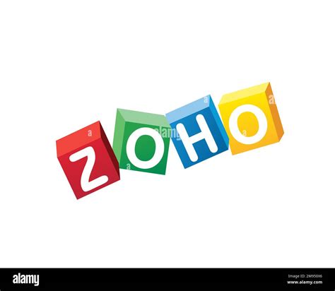 Zoho Corporation, rotated logo, white background Stock Photo - Alamy