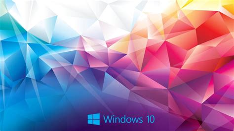 Windows 10 Wallpaper Abstract 3D Colorful Polygon - HD Wallpapers | Wallpapers Download | High ...