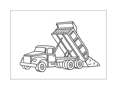 Dump Truck Coloring Pages – Printable Coloring Pages