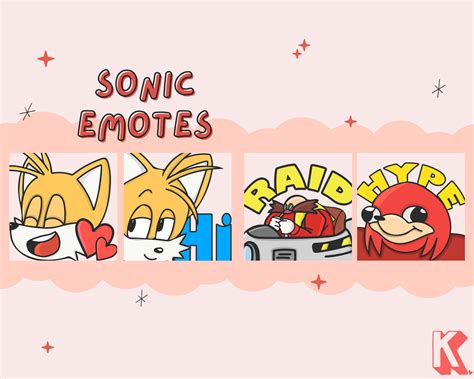 Sonic Twitch Emotes - Etsy